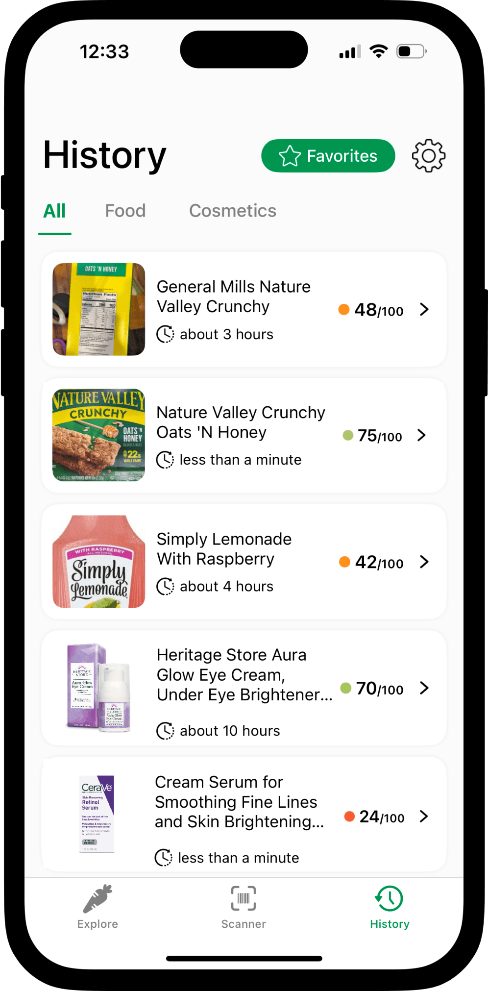 LabelPal app AI-powered product scanning feature